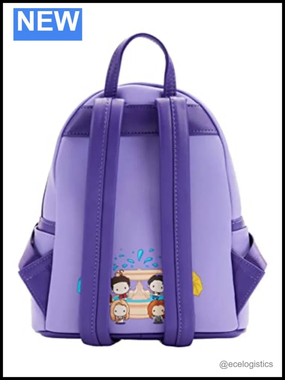 Loungefly Friends TV Series Front Door Chibi Art Satchel Bag